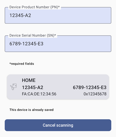 Device Entry Empty