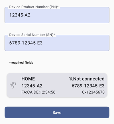 Device Entry Found